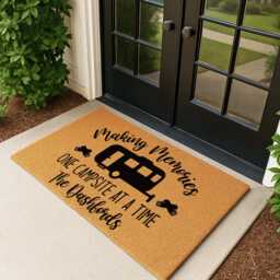 Making Memories Custom Camper Doormat - Campsite Door Mat Personalized Accessories Camping Rug Coir - thumbnail 3