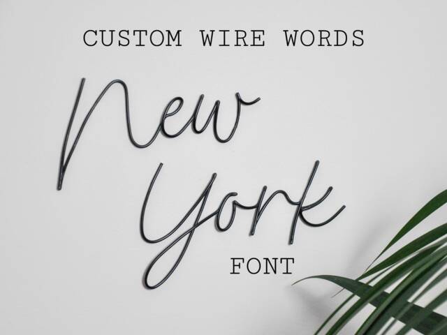 Personalised Wire Words, Name, Words For The Wall, Custom Word Phrase, Wall Decor, Art, Nursery Gallery - image 1