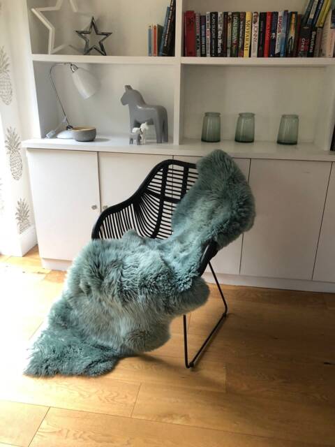 Sheepskin Rug, Genuine Sheepskin, Fur, Retro , Interior Design Accessories Scandi, Chair Cover, Bed Throw - image 1