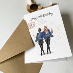Personalised 50Th Birthday Best Friendship Printed Gift/Gifts For Bestie's Fiftieth Female Friends Forever Print 40Th 30Th 60Th - thumbnail 3
