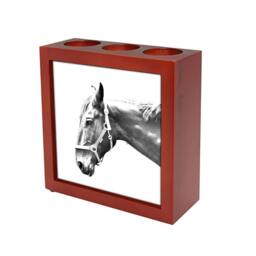 Hanoverian - Wooden Stand For Candles/Pens With The Image Of A Horse New Collection - thumbnail 1
