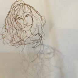 I Am A Figment Of Your Imagination Award Winning Wall Art By Elizabeth Berrien, Internationally Acclaimed Wire Sculptor - thumbnail 3