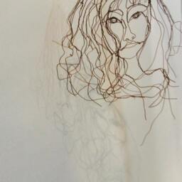 I Am A Figment Of Your Imagination Award Winning Wall Art By Elizabeth Berrien, Internationally Acclaimed Wire Sculptor - thumbnail 2
