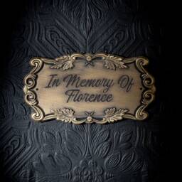 Custom Engraved Casket Plaque - Gold Edition Wall Hanging - Gothic Gallery Home Decor By The Blackened Teeth - thumbnail 1