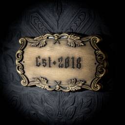 Custom Engraved Casket Plaque - Gold Edition Wall Hanging - Gothic Gallery Home Decor By The Blackened Teeth - thumbnail 3