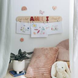 Look What I Made Sign Personalized Art Display For Kids Wall Nursery Decor Custom Birthday Baby Gift Name Puzzle Easter Toddler - thumbnail 3