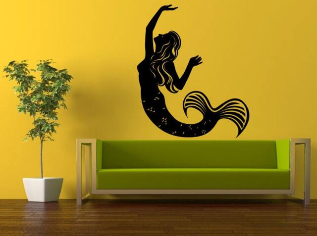 Wall Decal Vinyl Sticker Decals Interior Decor Diy Free Shipping Art Beautiful Girl Mermaid Sea Ocean Wonder L510 - image 1