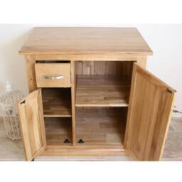 Solid Oak Bathroom Furniture Vanity Cabinet - Cupboard Storage Unit 750mm 503 - thumbnail 2