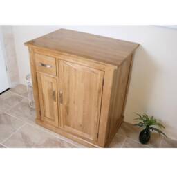 Solid Oak Bathroom Furniture Vanity Cabinet - Cupboard Storage Unit 750mm 503 - thumbnail 3