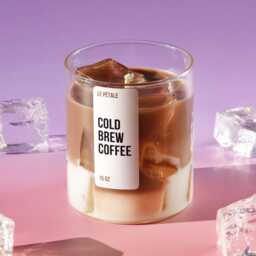 Iced Latte Coffee Candle - Handmade Soy Wax, Gel Ice Cubes - 15 Oz - thumbnail 2