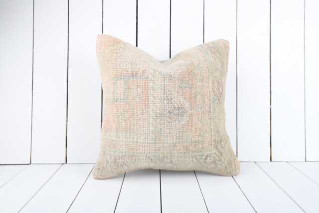 16x16 Kilim Pillow Cover Turkish Bohemian Cushion - image 1