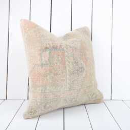 16x16 Kilim Pillow Cover Turkish Bohemian Cushion - thumbnail 3