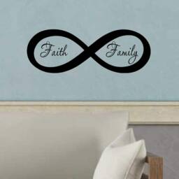 Infinite Faith Family Wall Decor Room Sticker Decal Loving Art - thumbnail 1
