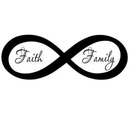 Infinite Faith Family Wall Decor Room Sticker Decal Loving Art - thumbnail 2