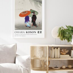 Japanese Exhibition Poster, Wall Art, Ohara Koson, Decor, Vintage Living Room, Home Gift Idea, A1/A2/A3/A4 - thumbnail 3