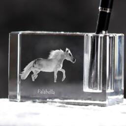 Falabella , Crystal Pen Holder With Horse, Souvenir, Decoration, Limited Edition, Collection - thumbnail 2