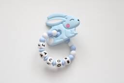 Personalised Bunny Toy, Easter Silicone Sensory Baby Gift - thumbnail 1