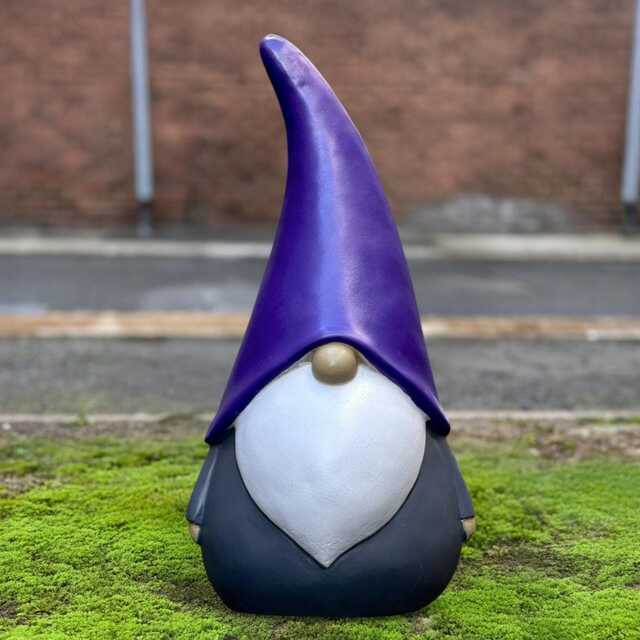 Nordic Gnome Figure Stone Sculpture Handmade Holiday Statue Winter Garden Figurine Outdoor Festive Ornament Decor Yard Art - image 1