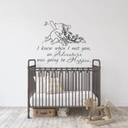 Nursery Wall Decal Adventure Quote, Kids Room Decor P113 - thumbnail 1
