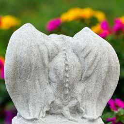 Concrete White Gargoyle Statue Scary Figurine Outdoor Guardian Sculpture Medieval Yard Ornament Halloween Garden Gift Lawn Decor - thumbnail 4