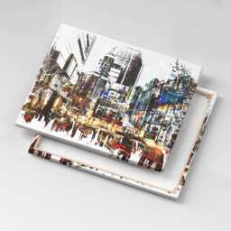 New York - A City Teeming With Life Canvas, Picture Wall Hanging, Multicolor Art, Travel Canvas Painting - thumbnail 1