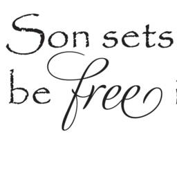 "Vinyl Wall Art Decal - John 836 ""So If The Son Sets You Free, Will Be Free Indeed." - thumbnail 2
