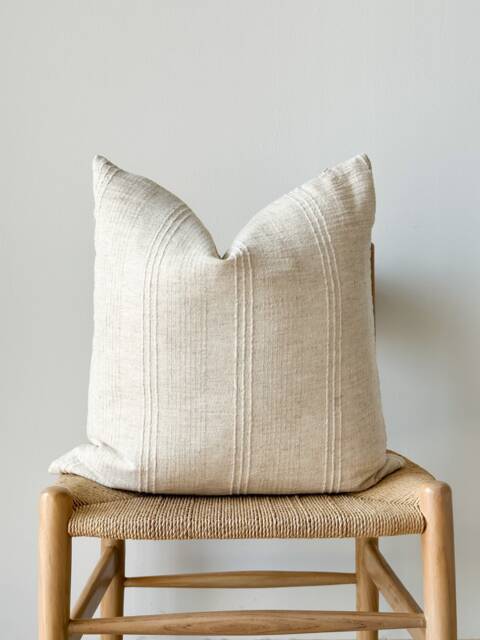 Neutral Natural Color & Fiber Pillow Cover - image 1