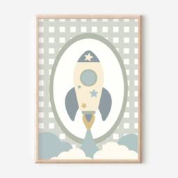 Set Of 3 Muted & Neutral Nursery Or Bedroom Prints - Prints Only, Unframed - thumbnail 3