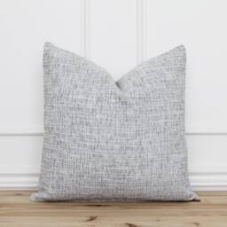Gray Outdoor Pillow Cover Grey Tweed Indoor Cushion Textured Throw Covers Sunbrella - Brody - thumbnail 1