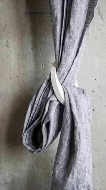 Gray Linen Curtains, Bedroom Window Treatment, Organic Drapery Panel, Rustic Home Farmhouse Decor - image 1
