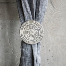 Gray Linen Curtains, Bedroom Window Treatment, Organic Drapery Panel, Rustic Home Farmhouse Decor - thumbnail 2