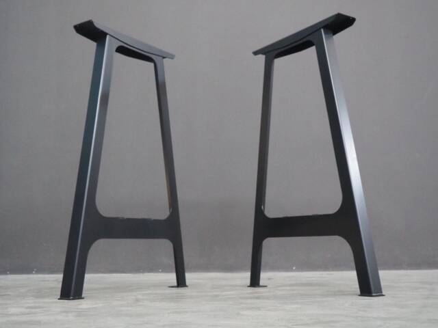 "Flat Steel Bar Table Legs , Height A-Frame Legs, 36"" - 40" - image 1