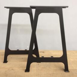 "Flat Steel Bar Table Legs , Height A-Frame Legs, 36"" - 40" - thumbnail 3
