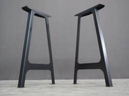 "Flat Steel Bar Table Legs , Height A-Frame Legs, 36"" - 40"