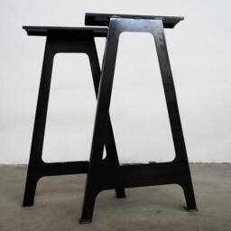 "Flat Steel Bar Table Legs , Height A-Frame Legs, 36"" - 40" - thumbnail 2