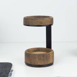 Minimal Pen Stand, Stand Wood, Wood Cup, Pencil Organizer, Home Office Gift - Modern Made in Canada Single Holder - thumbnail 4