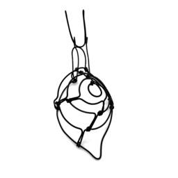 Wire Snail Sculpture Continuous Steel Art - thumbnail 2