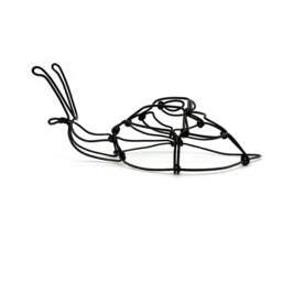 Wire Snail Sculpture Continuous Steel Art - thumbnail 3