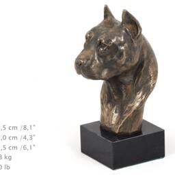 American Staffordshire Terrier - Big, Dog Marble Statue, Limited Edition, Artdog - thumbnail 4