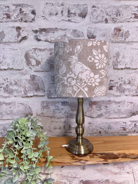 Iliv Heathland in Linen Lampshade By Berry & Grouse - Rabbit Pheasant Drum Oval Empire Candle Clip Ceiling Table Bespoke - image 1
