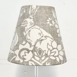 Iliv Heathland in Linen Lampshade By Berry & Grouse - Rabbit Pheasant Drum Oval Empire Candle Clip Ceiling Table Bespoke - thumbnail 2