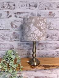 Iliv Heathland in Linen Lampshade By Berry & Grouse - Rabbit Pheasant Drum Oval Empire Candle Clip Ceiling Table Bespoke - thumbnail 1