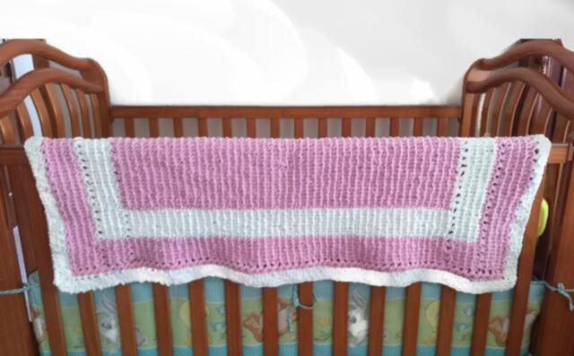 Custom Made Blanket, Handmade Baby & Toddler Order, in Your Color Choice - image 1