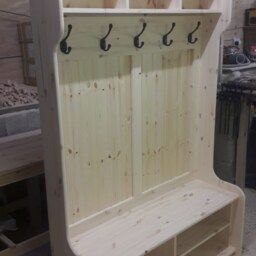 4Ft Coat Rack, Boot Room, Hallway Bench, Monks Bench, Shoe Storage, Any Size Made. Delivery Cost Shown On The 2nd Photo - thumbnail 3