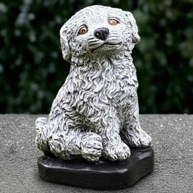 Outdoor Labrador Statue Concrete Dog Sculpture Cement Figurine Handmade Front Door Decoration Dog Lover Gift Yard Art - image 1