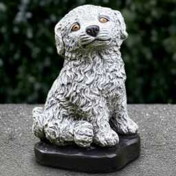 Outdoor Labrador Statue Concrete Dog Sculpture Cement Figurine Handmade Front Door Decoration Dog Lover Gift Yard Art - thumbnail 1