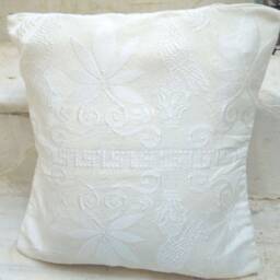 Traditional Woven Cushion Cover Greek Meander Bird Design - thumbnail 3