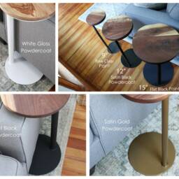 Live-Edge Walnut Waterfall C-Table, Gift For Her, Him, Home Furniture, Handmade Decor, Modern Table, Gift, Wood Furniture - thumbnail 4