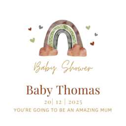 Personalised Baby Shower Candle Gift Set, New Mum To Be Hamper, Custom Name, Gift, Party - thumbnail 2