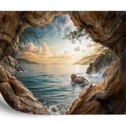 Coastal Cave Arch Wallpaper Mural, Peel & Stick Art Print - thumbnail 2